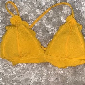 Zaful yellow bikini top